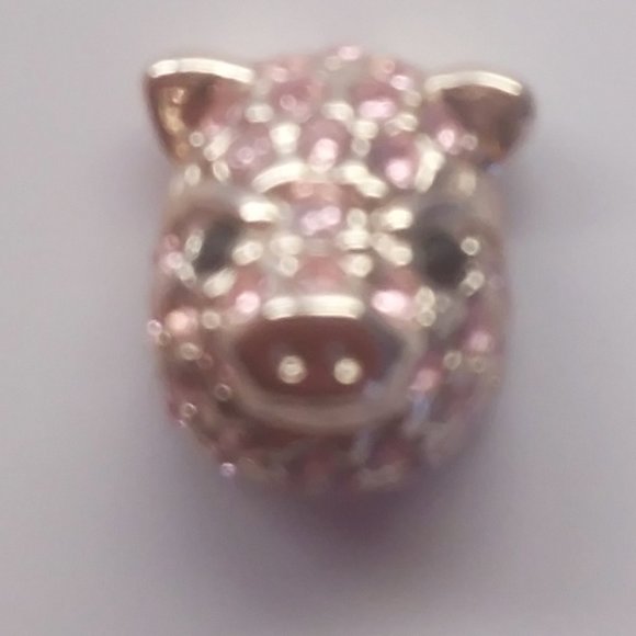 Kate Spade Pink Pave Pig Earrings - Picture 2 of 3